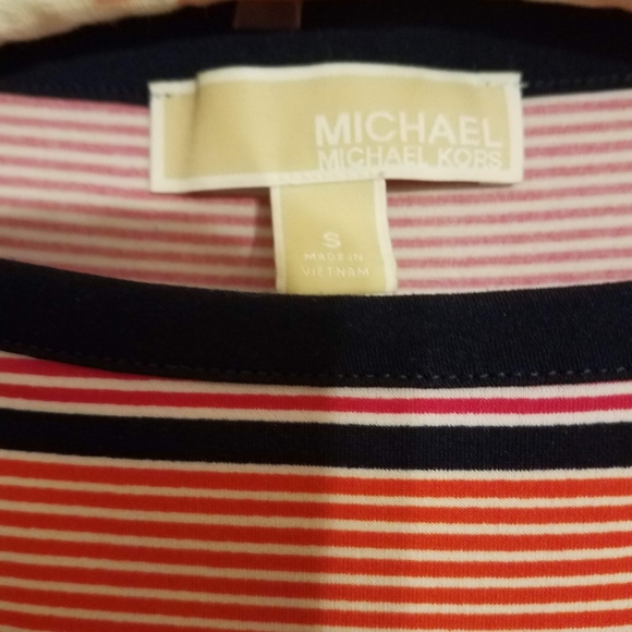 Michael Kors Stripe Stretch Shift Dress - Sz Sm - Picture 4 of 4